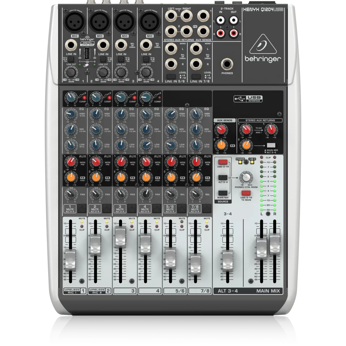 Behringer Q1204USB 8-канальный аналоговый микшер купить в Москве и
